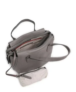 Philocalists Precious Handtasche genarbtes Rindsleder dunkelgrau