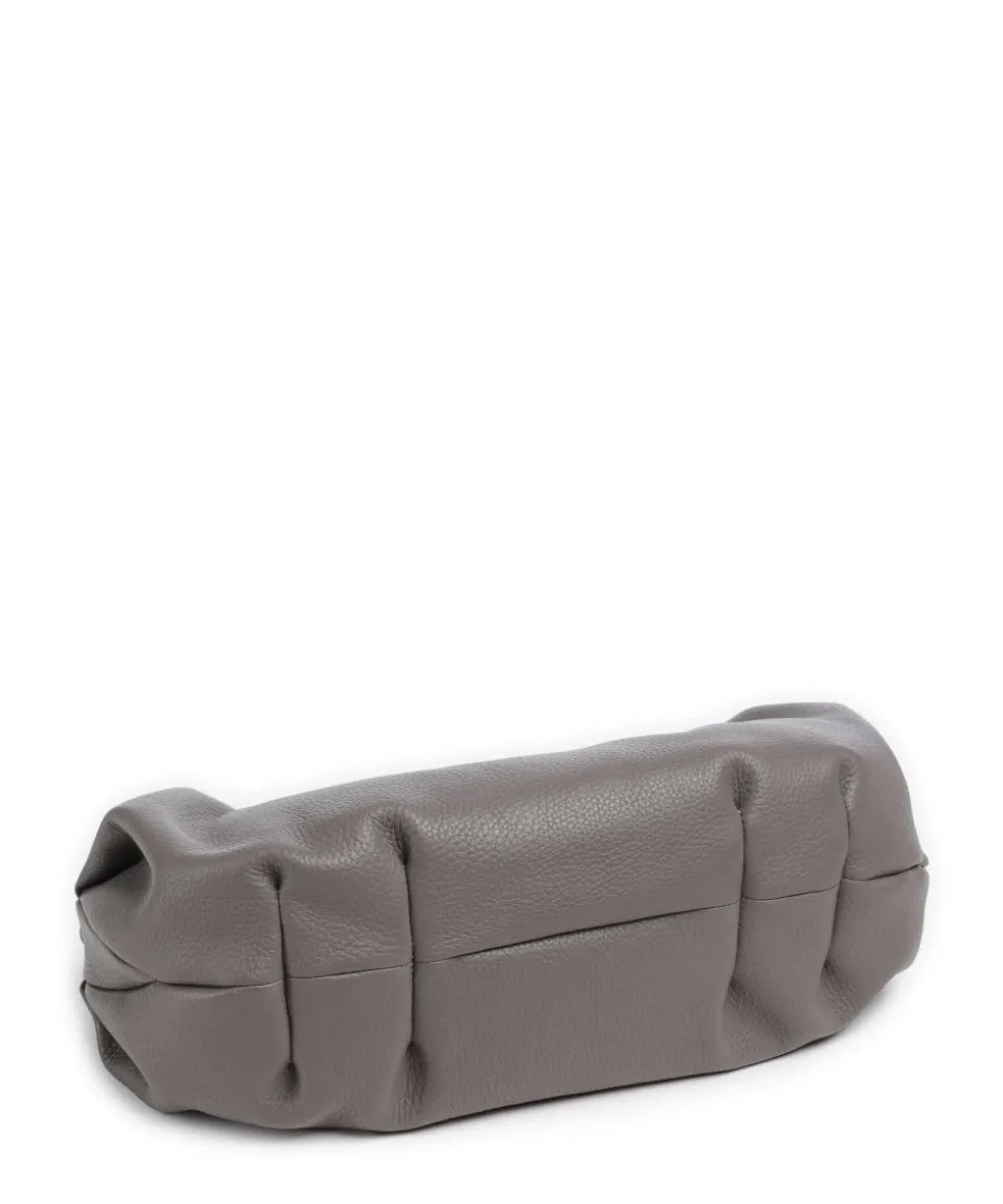 Philocalists Sparkle Beuteltasche genarbtes Leder grau