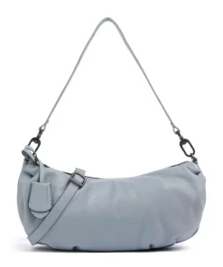 Philocalists Sparkle Beuteltasche genarbtes Leder hellblau