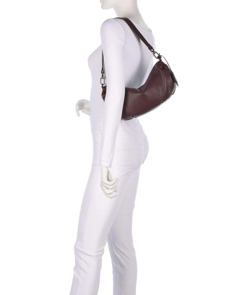 Philocalists Sparkle Beuteltasche genarbtes Leder bordeaux