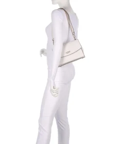 Phoebe Peony Debossed Schultertasche Lederimitat creme