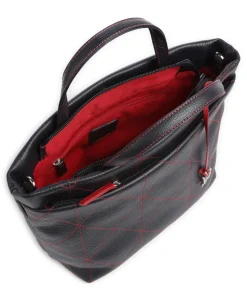 Pienza Handtasche genarbtes Leder dunkelblau