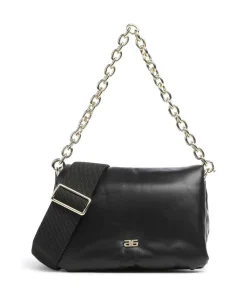 Piuma_Lucido Puffer Schultertasche weiches Rindsleder schwarz