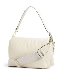 Piuma_Lucido Puffer Schultertasche fein genarbtes Rindsleder elfenbein