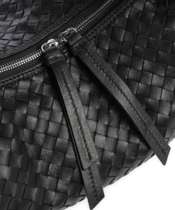 Piuma Nana Beuteltasche Lammleder schwarz