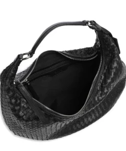 Piuma Nana Beuteltasche Lammleder schwarz