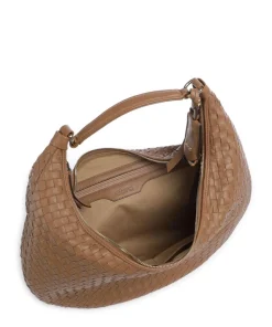 Piuma Nana Beuteltasche Lammleder braun