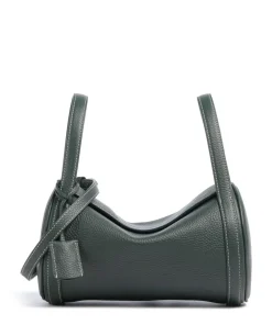 Play Medium Umhängetasche genarbtes Rindsleder dunkelgrün