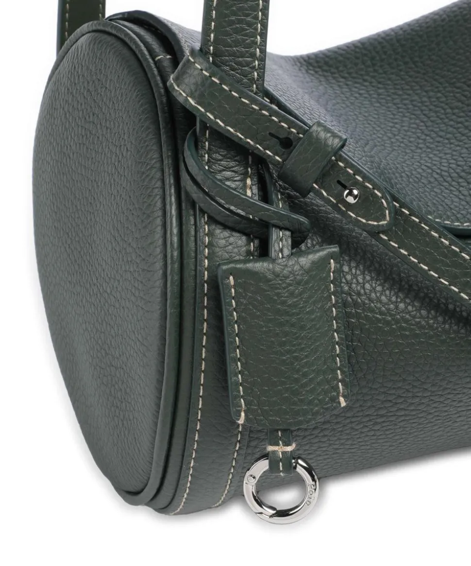 Play Medium Umhängetasche genarbtes Rindsleder dunkelgrün