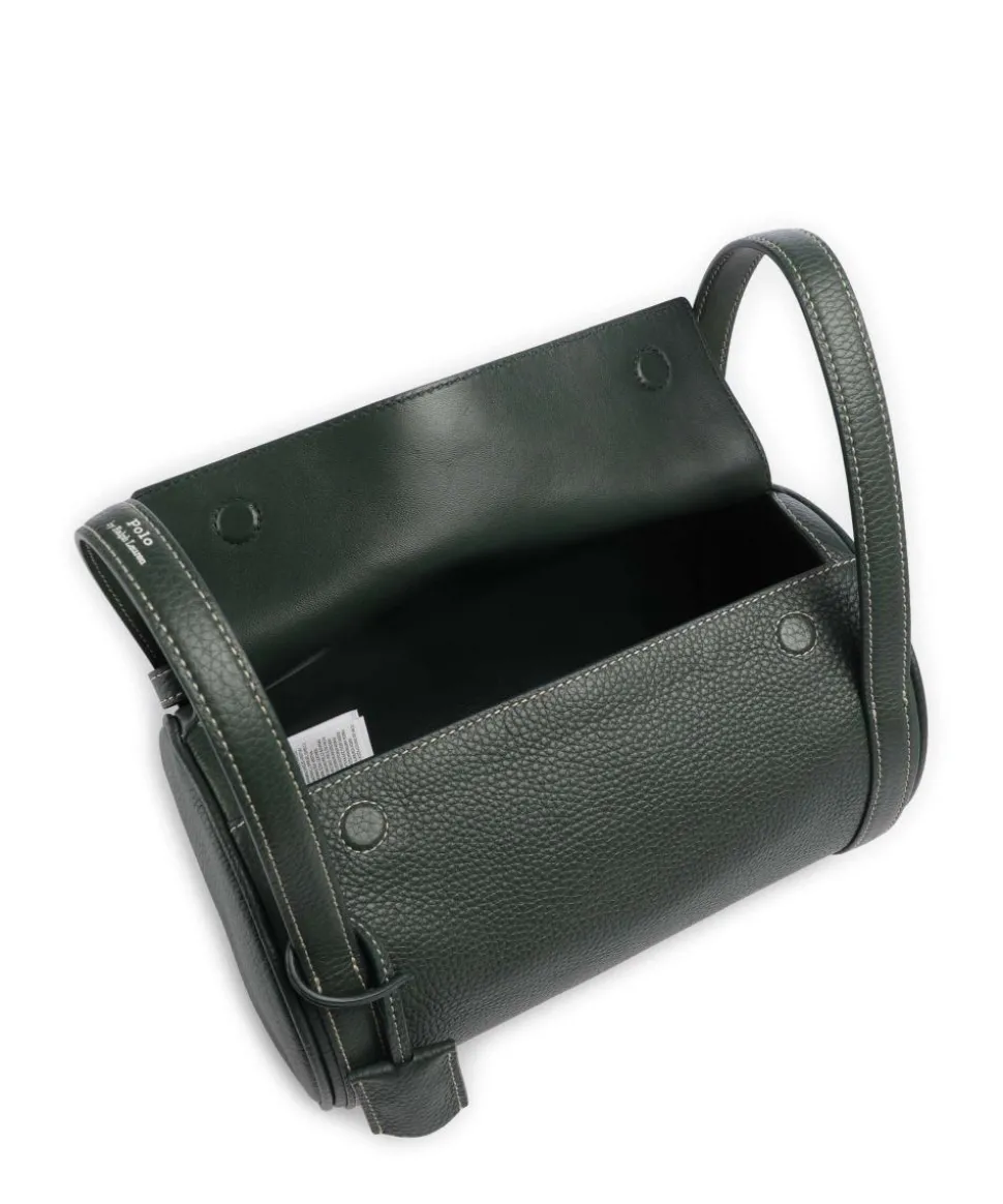 Play Medium Umhängetasche genarbtes Rindsleder dunkelgrün