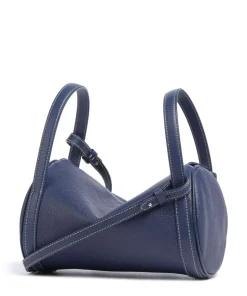 Play Medium Umhängetasche genarbtes Rindsleder dunkelblau