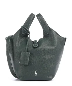 Play Small Umhängetasche genarbtes Rindsleder dunkelgrün