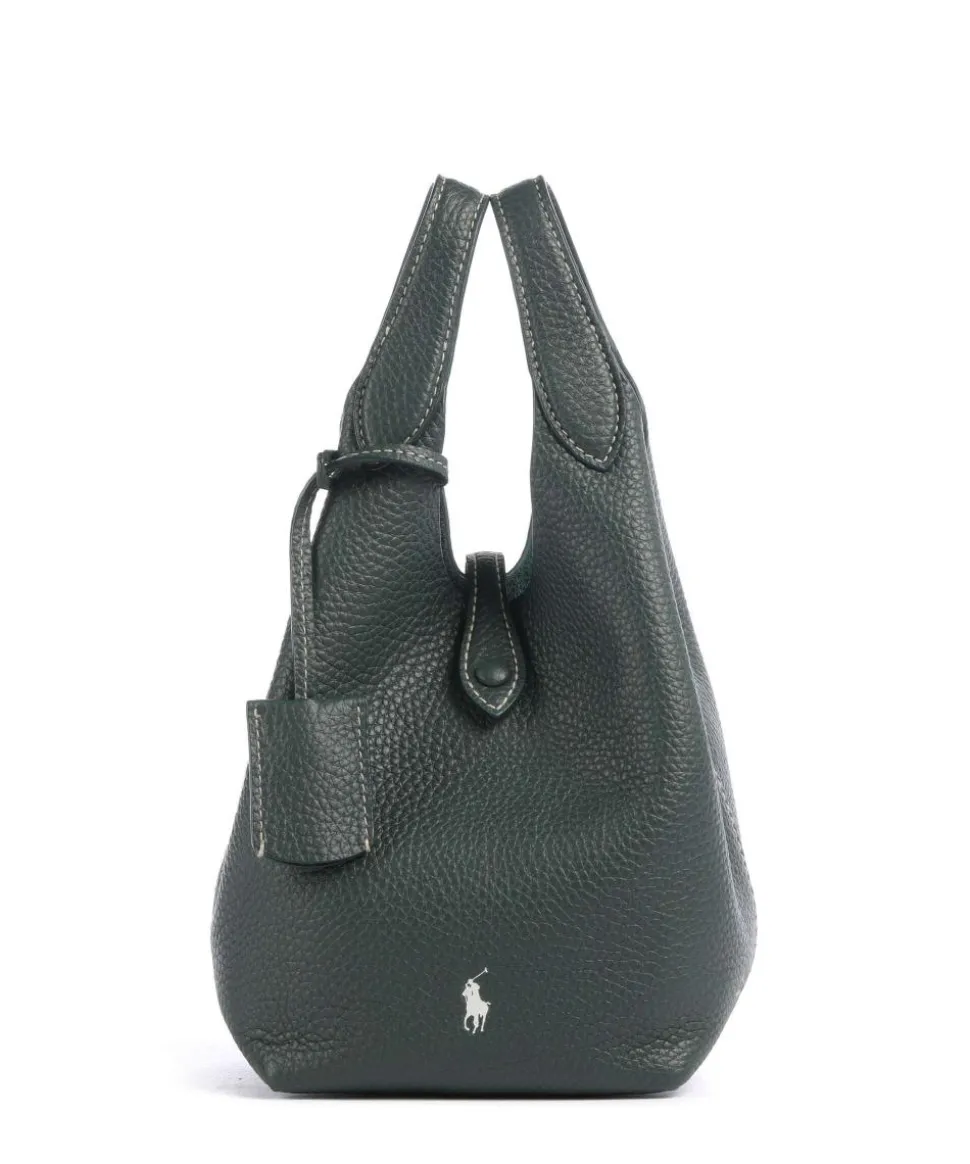 Play Small Umhängetasche genarbtes Rindsleder dunkelgrün