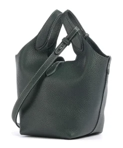 Play Small Umhängetasche genarbtes Rindsleder dunkelgrün