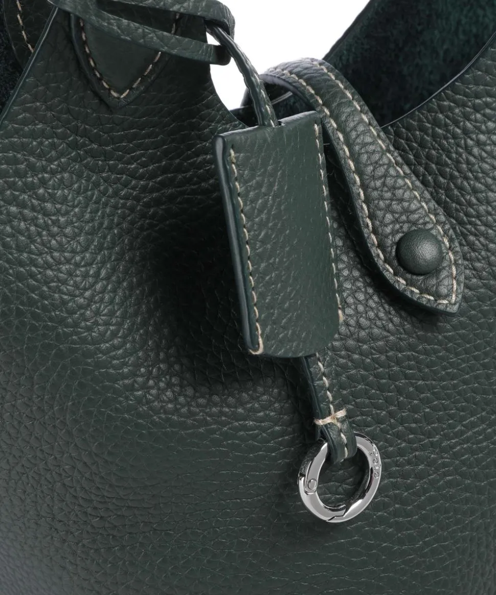 Play Small Umhängetasche genarbtes Rindsleder dunkelgrün