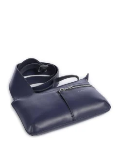 Pockets Umhängetasche fein genarbtes Rindsleder dunkelblau