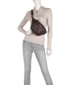 Power Field Gürteltasche Schafsleder dunkelbraun