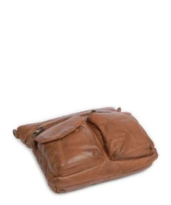 Power Field Schultertasche Schafsleder cognac