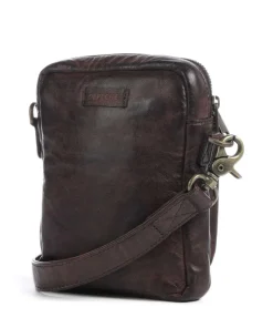 Power Field Umhängetasche Schafsleder dunkelbraun