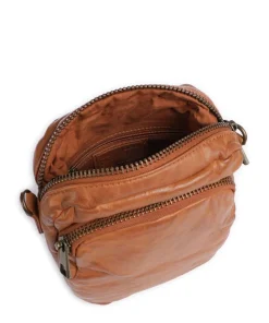 Power Field Umhängetasche Schafsleder cognac