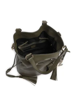 Premier Flirt M Bucket bag genarbtes Rindsleder khaki