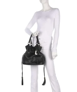 Premier Flirt M Bucket bag genarbtes Rindsleder schwarz