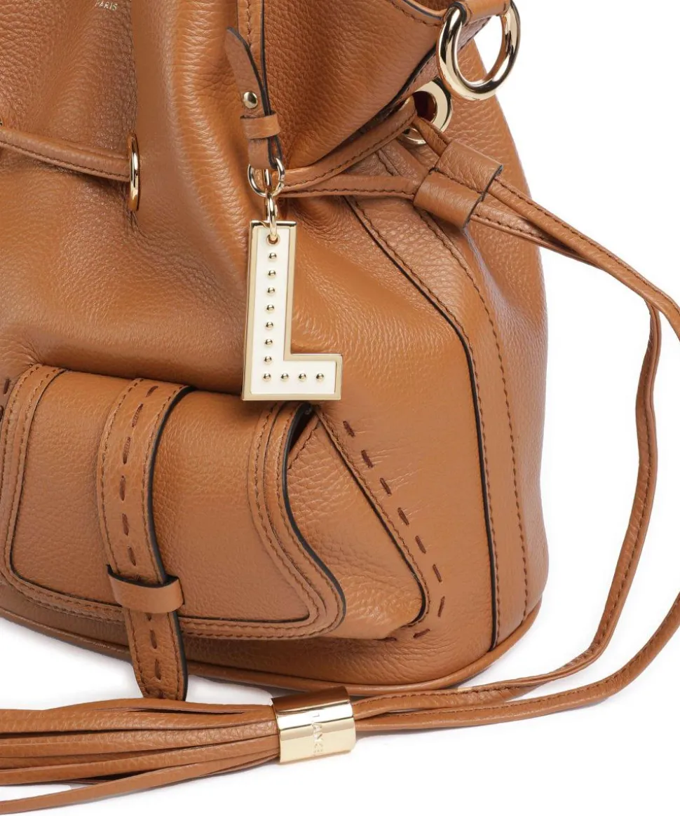 Premier Flirt M Bucket bag genarbtes Rindsleder camel