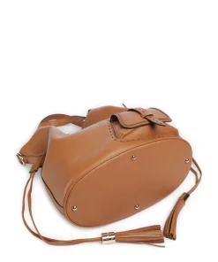 Premier Flirt M Bucket bag genarbtes Rindsleder camel