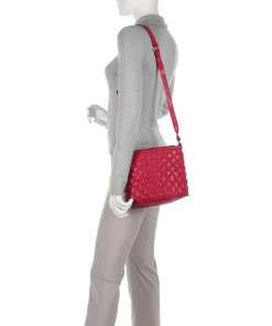 Prestige Umhängetasche genarbtes Rindsleder pink