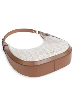 Preston Beuteltasche Canvas elfenbein/braun