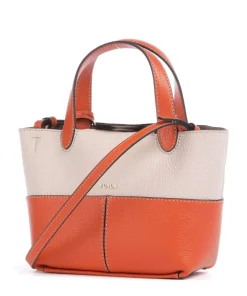 Primrose Mini Umhängetasche genarbtes Leder orange