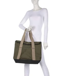 Printed Shrub Shopper 16″ recyceltes Polyester khaki