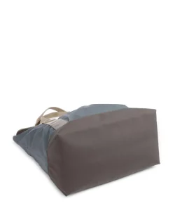 Printed Shrub Shopper 16″ recyceltes Polyester blaugrau