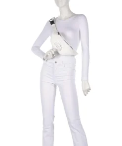 Prism Gürteltasche Lederimitat weiß