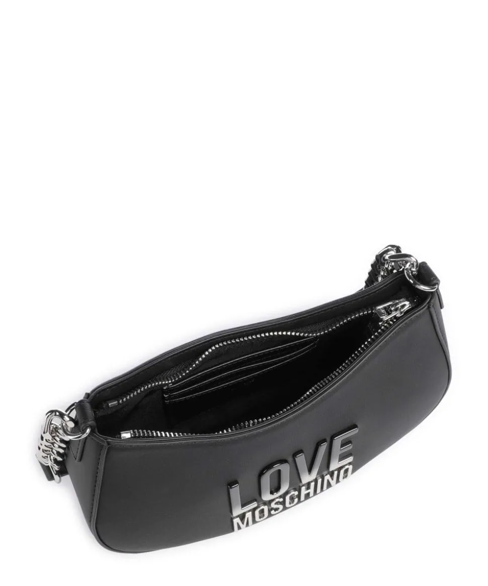 Prism Schultertasche Lederimitat schwarz