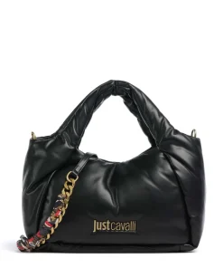 Puffy Foulard Handtasche Lederimitat schwarz