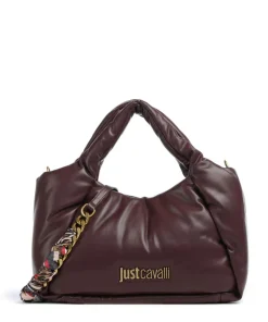 Puffy Foulard Handtasche Lederimitat wein