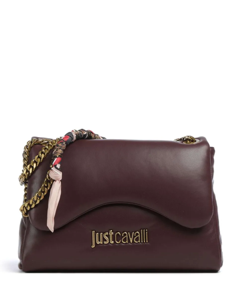 Puffy Foulard Schultertasche Lederimitat wein