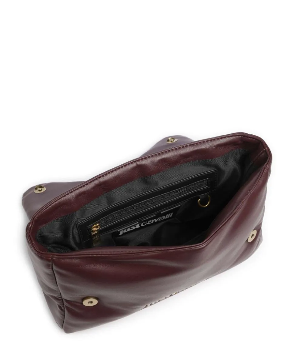 Puffy Foulard Schultertasche Lederimitat wein