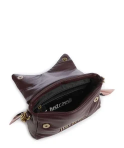 Puffy Foulard Schultertasche Lederimitat wein