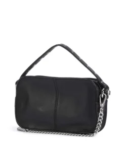 Pure Helena Umhängetasche fein genarbtes Kalbsleder schwarz