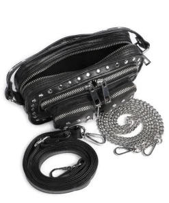 Pure Helena Umhängetasche fein genarbtes Kalbsleder schwarz