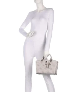 Queensland Big 4G Logo Handtasche Lederimitat elfenbein