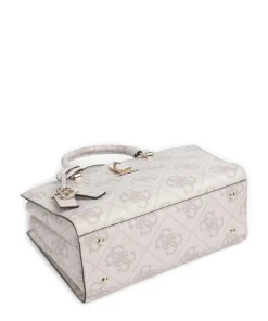 Queensland Big 4G Logo Handtasche Lederimitat elfenbein