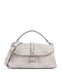 Queensland Big 4G Logo Handtasche Lederimitat elfenbein