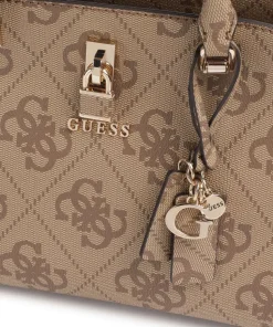 Queensland Big 4G Logo Handtasche Lederimitat hellbraun