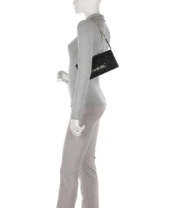 Quilted Lace Schultertasche Lederimitat, Polyester schwarz