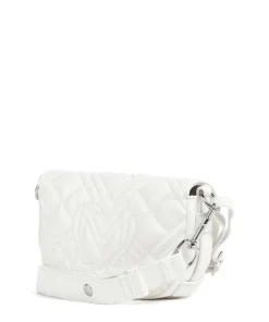 Quilted Umhängetasche Lederimitat weiß