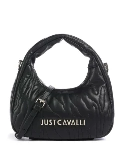 Quilted Zebra Handtasche Lederimitat schwarz