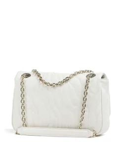 Quilted Zebra Schultertasche Lederimitat weiß